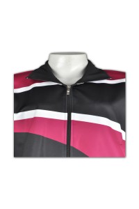 CH212 Online Order Cheerleading Jacket Fashion Design Contrast Color Zip Cheerleading Uniform Cheerleading Uniform Supplier detail view-3